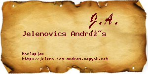 Jelenovics András névjegykártya