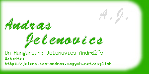 andras jelenovics business card